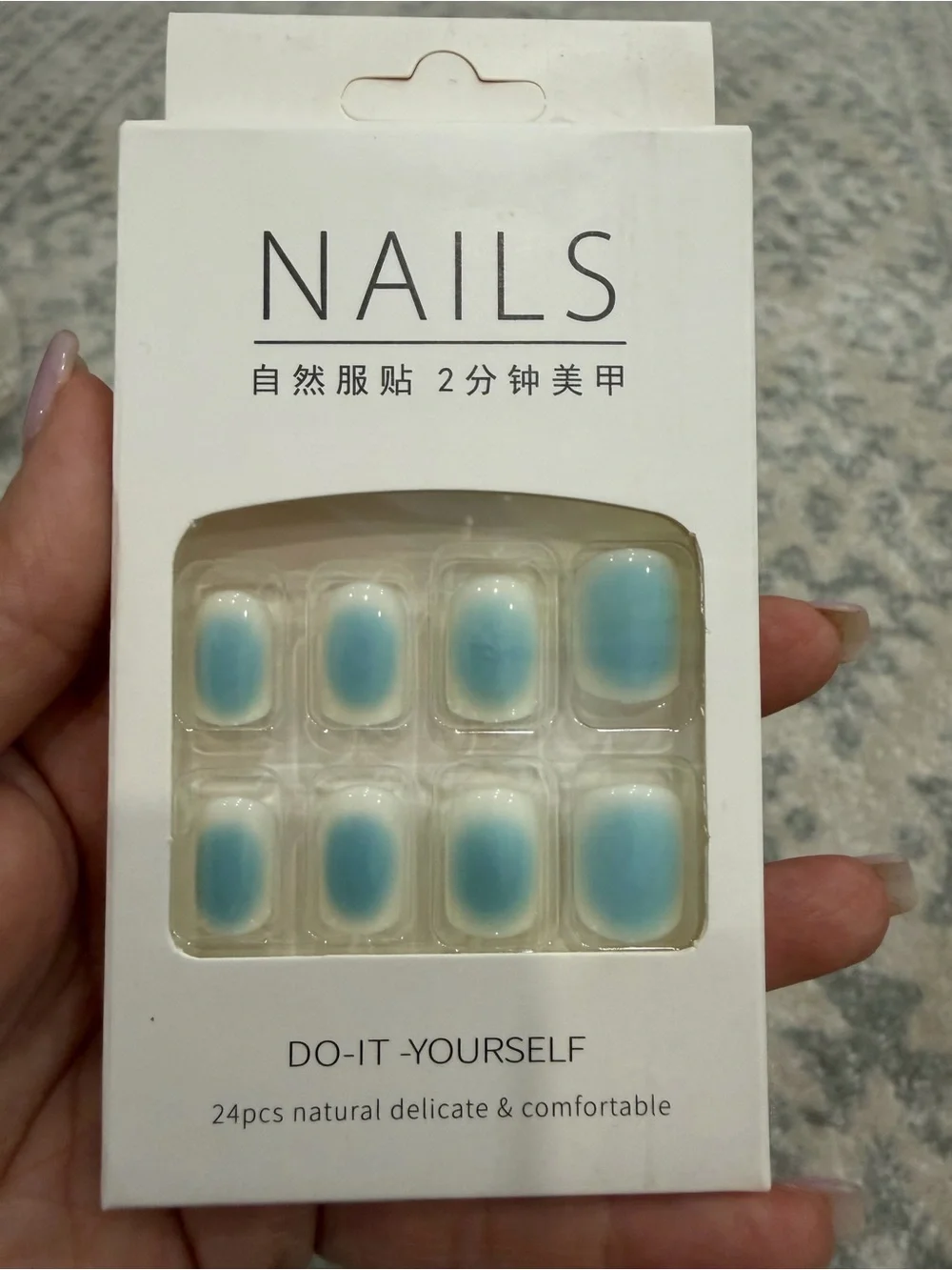 Set of 2 Boxes 48-Piece Press-On Nails – Assorted Designs as Pictured
